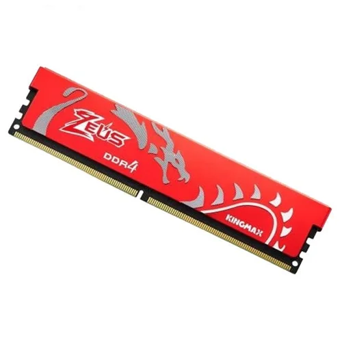 رم دسکتاپ DDR4 تک کاناله 3000 مگاهرتز CL16 کینگ مکس مدل Zeus Dragon ظرفیت 8گیگابایت