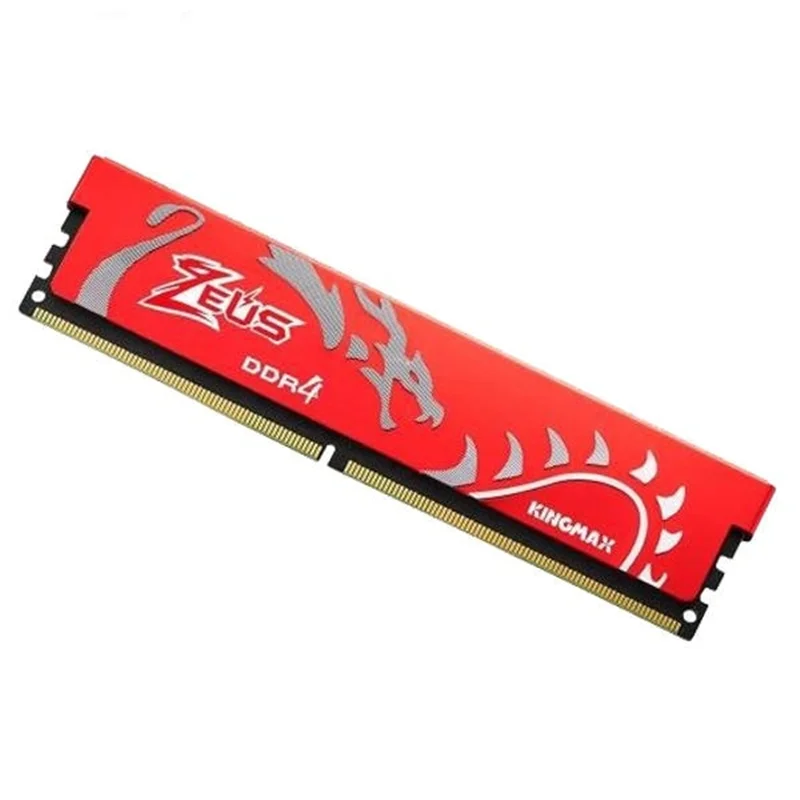 رم دسکتاپ DDR4 تک کاناله 3000 مگاهرتز CL16 کینگ مکس مدل Zeus Dragon ظرفیت 8گیگابایت
