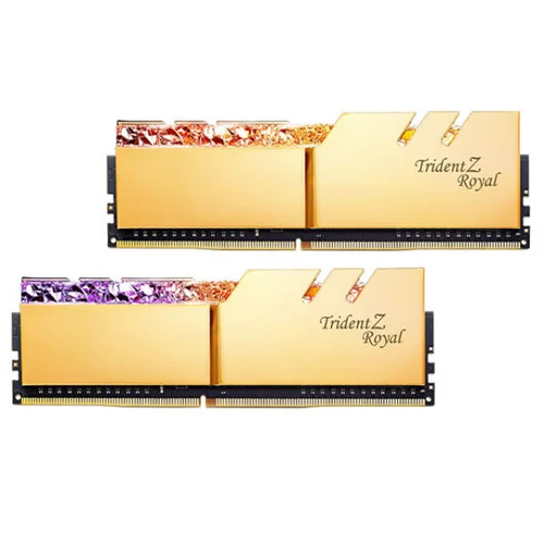 رم دسکتاپ DDR4 دو کاناله 4000 مگاهرتز CL16 جی اسکیل مدل TRIDENTZ ROYAL GOLD ظرفیت 16 گیگابایت